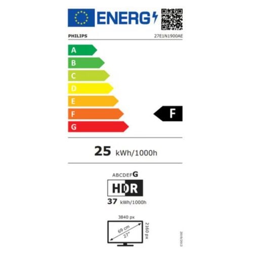 Εικόνα της Οθόνη Philips 1000 27E1N1900AE/00 27" IPS 4K Ultra HD HDR