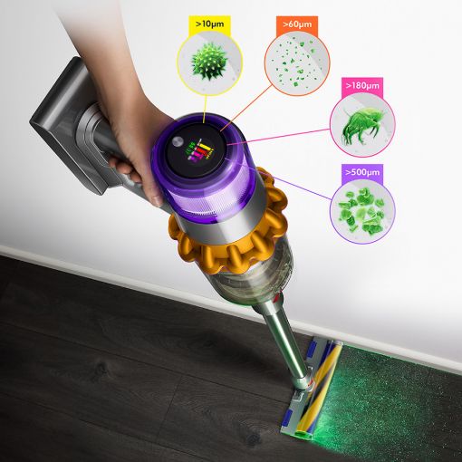 Εικόνα της Επαναφορτιζόμενη Σκούπα Stick Dyson V15 Detect Absolute Gold/Iron/Gold 447000-01