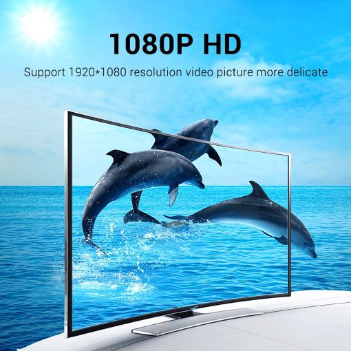Εικόνα της Καλώδιο Vention HDMI to VGA with Audio Output & USB Power Supply 2m Black ABIBH
