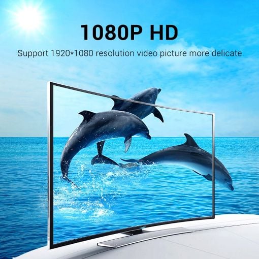 Εικόνα της Καλώδιο Vention HDMI to VGA with Audio Output & USB Power Supply 3m Black ABIBI