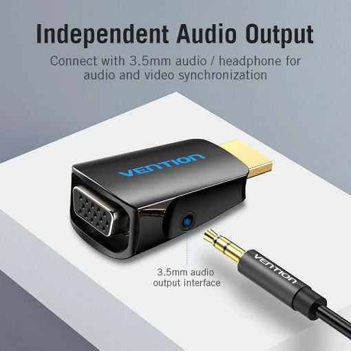 Εικόνα της Adapter Vention HDMI to VGA with 3.5mm Audio Output AIDB0