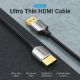 Εικόνα της Καλώδιο Vention Ultra Thin HDMI Male to Male 0.5m Gray ALEHD