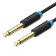 Εικόνα της Καλώδιο Vention 6.5mm to 6.5mm Jack M/M 10m Black BAABL