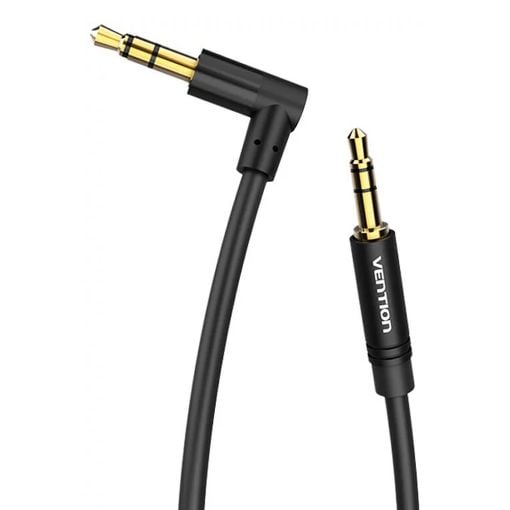 Εικόνα της Καλώδιο Vention 3.5mm Male to 90° Male 1m Black BAKBF-T