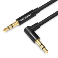 Εικόνα της Καλώδιο Vention 3.5mm Male to 90° Male 1m Black BAKBF-T