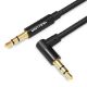 Εικόνα της Καλώδιο Vention 3.5mm Male to 90° Male 1.5m Black BAKBG-T