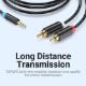 Εικόνα της Καλώδιο Vention 3.5mm to 2 x RCA M/M 2m Black BCLBH