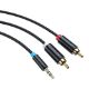 Εικόνα της Καλώδιο Vention 3.5mm to 2 x RCA M/M 5m Black BCLBJ
