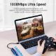 Εικόνα της Adapter Vention USB-C to RJ45 Ethernet Gigabit 0.15m Black CFBBB