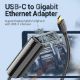 Εικόνα της Adapter Vention USB-C to RJ45 Ethernet Gigabit 0.15m Black CFBBB