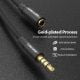 Εικόνα της Καλώδιο Προέκτασης Vention 3.5mm M/F 1.5m Black Cotton Braided BHBBG
