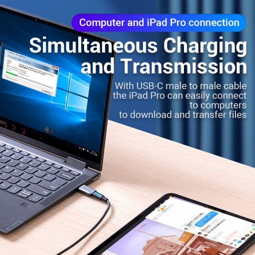 Εικόνα της Adapter Vention USB 3.0 to Type-C Aluminum Gray CDPH0