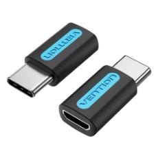 Εικόνα της Adapter Vention Type-C to Micro USB 2.0 B PVC Black CDXB0