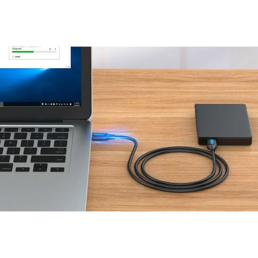 Εικόνα της Καλώδιο Vention USB-A 2.0 M/M 0.25m Black COJBC