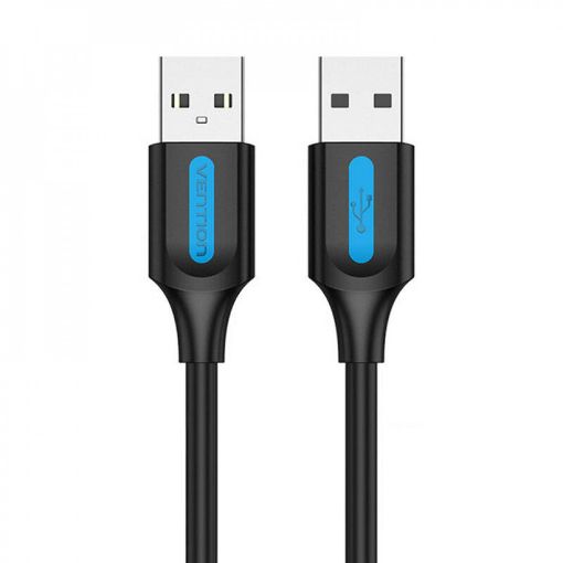 Εικόνα της Καλώδιο Vention USB-A 2.0 M/M 0.25m Black COJBC