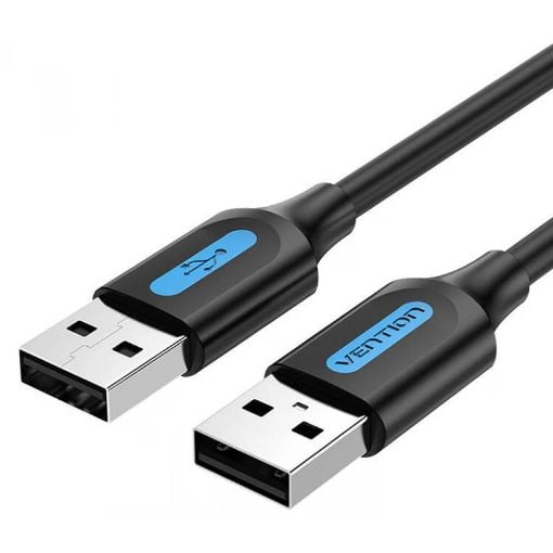 Εικόνα της Καλώδιο Vention USB-A 2.0 M/M 0.5m Black COJBD