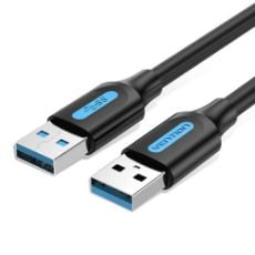 Εικόνα της Καλώδιο Vention USB-A 3.0 M/M 0.5m Black CONBD