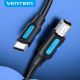 Εικόνα της Καλώδιο Vention USB-C 2.0 to USB-B 2A Print 2m Black CQUBH