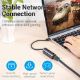 Εικόνα της Adapter Vention USB-C to RJ45 Ethernet 0.15m Black CFABB