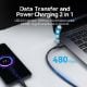 Εικόνα της Καλώδιο Vention USB-A 2.0 to USB-C M/M 2m Black CTHBH