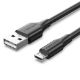 Εικόνα της Καλώδιο Vention USB-A 2.0 to Micro USB-B 2m Black CTIBH