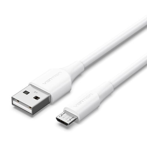 Εικόνα της Καλώδιο Vention USB-A 2.0 to Micro USB-B 1m White CTIWF