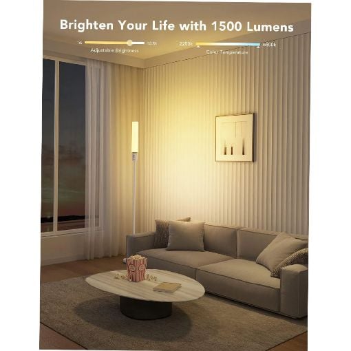 Εικόνα της Govee RGBICWW Cylinder Floor Lamp White H6078