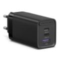 Εικόνα της Φορτιστής Vention GaN USB-A & USB-C 65W Black FEDB0-EU