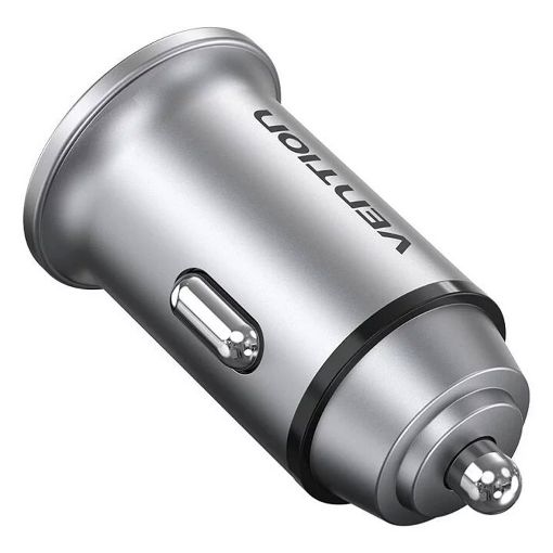Εικόνα της Φορτιστής Αυτοκινήτου Vention USB-A & USB-C 20W Aluminium Gray FFBH0
