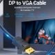 Εικόνα της Καλώδιο Vention DisplayPort to VGA 1.5m Black HBLBG
