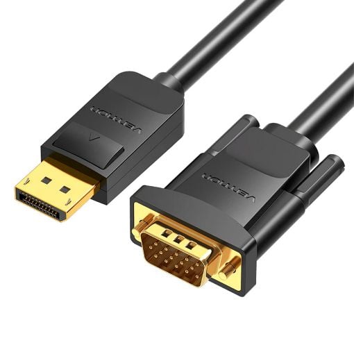Εικόνα της Καλώδιο Vention DisplayPort to VGA 1.5m Black HBLBG