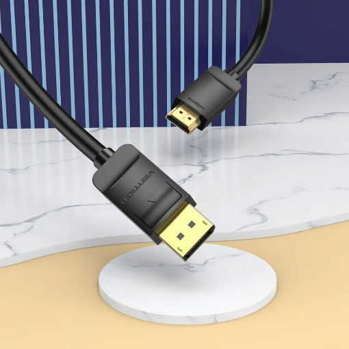 Εικόνα της Καλώδιο Vention DisplayPort to HDMI 3m Black HADBI