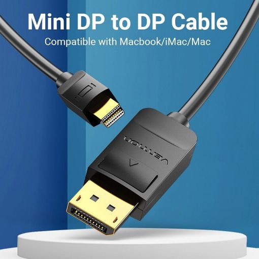 Εικόνα της Καλώδιο Vention Mini DisplayPort to DisplayPort 3m Black HAABI