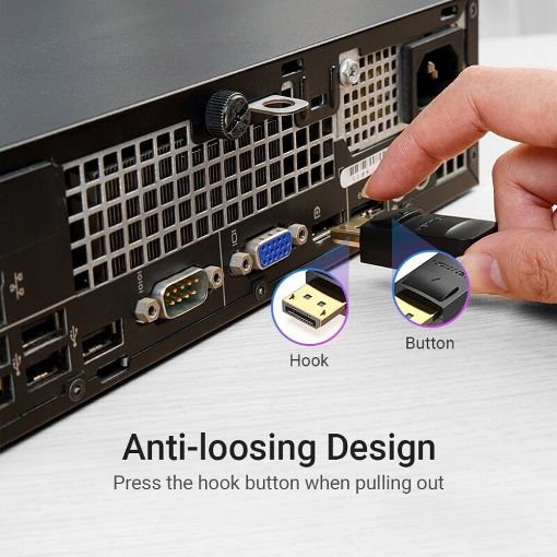 Εικόνα της Καλώδιο Vention Mini DisplayPort to DisplayPort 3m Black HAABI