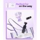 Εικόνα της Φορτιστής Ugreen CD361 Robot GaN 65W Purple 35291