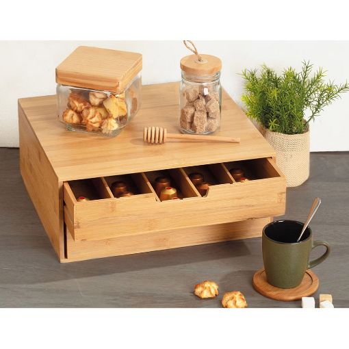 Εικόνα της Θήκη για Κάψουλες Espresso 5Five με 2 Συρτάρια 34x31x14.5cm 179601