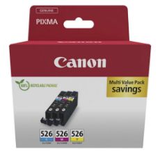 Εικόνα της Πακέτο 3 Μελανιών Canon CLI-526VP Multi Pack Blister Cyan/Magenta/Yellow 4541B018