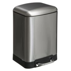 Εικόνα της Kάδος Απορριμμάτων 5Five Ariane 6L Inox 22.5x23.5x32.5cm 138059A