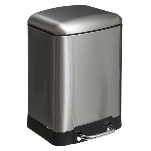 Εικόνα της Kάδος Απορριμμάτων 5Five Ariane 6L Inox 22.5x23.5x32.5cm 138059A