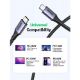 Εικόνα της Καλώδιο Ugreen US535 USB-C to USB-C 240W 2m Black 90440