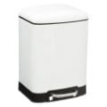 Εικόνα της Kάδος Απορριμμάτων 5Five Ariane 6L White 22.5x23.5x32.5cm 38059I