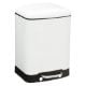 Εικόνα της Kάδος Απορριμμάτων 5Five Ariane 6L White 22.5x23.5x32.5cm 38059I