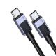 Εικόνα της Καλώδιο Ugreen L512 USB-C to USB-C 100W 2m Black 45064