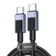 Εικόνα της Καλώδιο Ugreen L512 USB-C to USB-C 100W 2m Black 45064