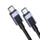 Εικόνα της Καλώδιο Ugreen L512 USB-C to USB-C 100W 1m Black 45063