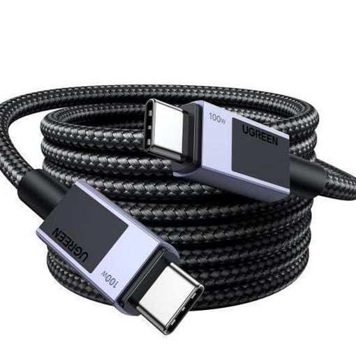 Εικόνα της Καλώδιο Ugreen L512 USB-C to USB-C 100W 1m Black 45063