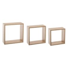 Εικόνα της Σετ Ράφια Τοίχου 5Five Big Set Oak Nat 3τμχ 138957C
