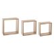 Εικόνα της Σετ Ράφια Τοίχου 5Five Big Set Oak Nat 3τμχ 138957C