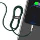 Εικόνα της Καλώδιο Baseus Cafule USB-A to Lightning 2.4A 1m Green/Silver CALJK-A06