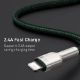 Εικόνα της Καλώδιο Baseus Cafule USB-A to Lightning 2.4A 1m Green/Silver CALJK-A06